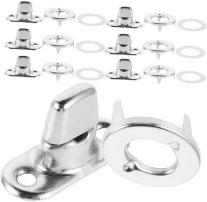 DIY Purse Closure Hardware Set 10 Pieces Metal Bag Locks Twist Fasteners Knob Locks for Briefcase Marine Fasteners