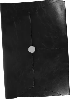 Document Case Bag Removable Folder Planner Bag for Tax Files Leather Portfolio