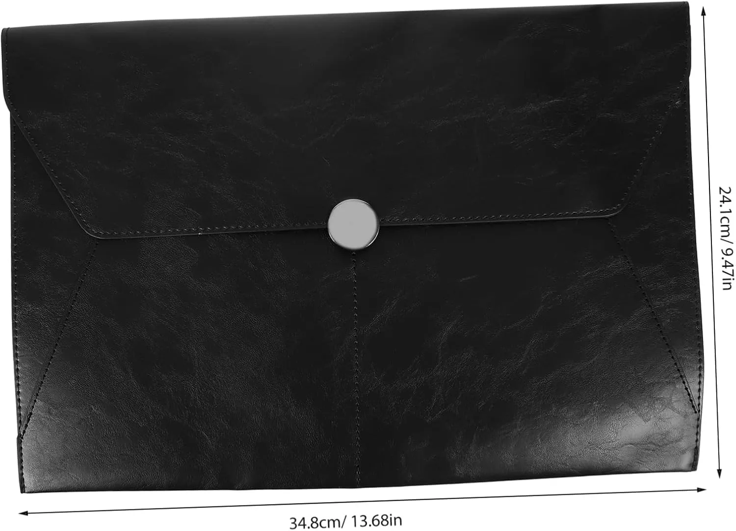 Document Case Bag Removable Folder Planner Bag for Tax Files Leather Portfolio