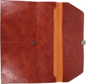 Document Organizer Travel Business File Bag Leather A4 File Folder Bag for Office