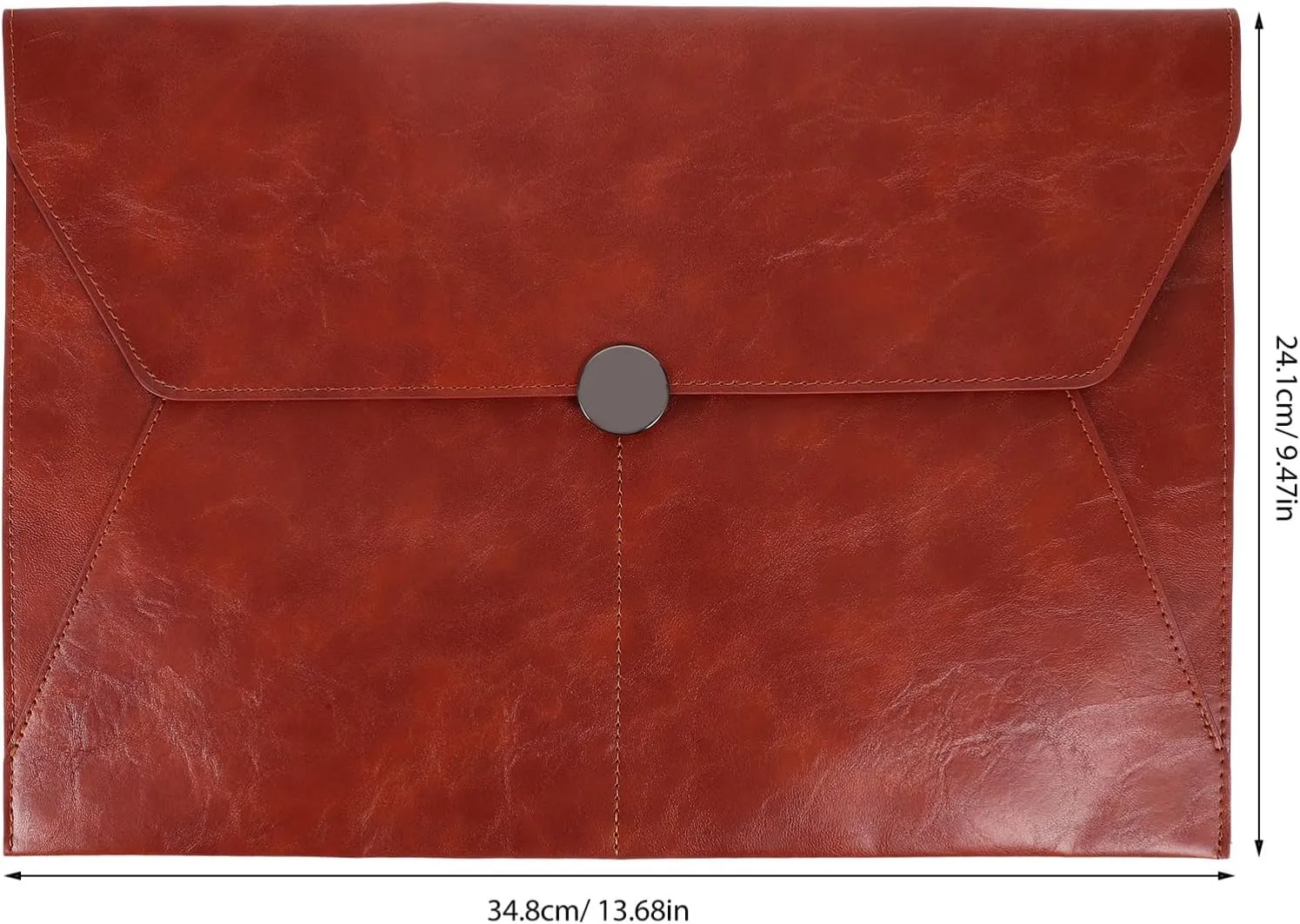 Document Organizer Travel Business File Bag Leather A4 File Folder Bag for Office