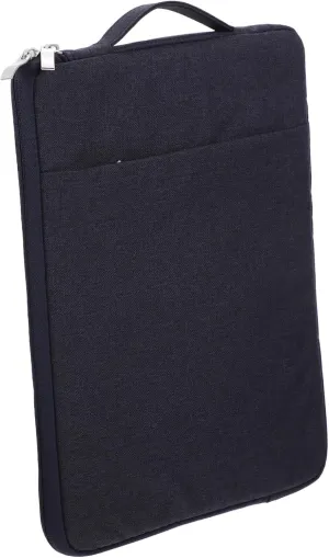 DOITOOL 11 Inch Laptop Case Denim Sleeve Cover Protective Bag for 13 Handbag Pouch Pockets for Mouse Earphones