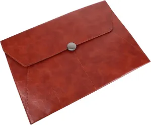 DOITOOL Elegant Leather A4 Folder Tote Bag Organizer File Folder Bag for Tax Documents Contracts