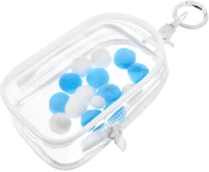 Doll Keychain Bags Mini Display Pouch Portable Storage Bag High-Transparency PVC
