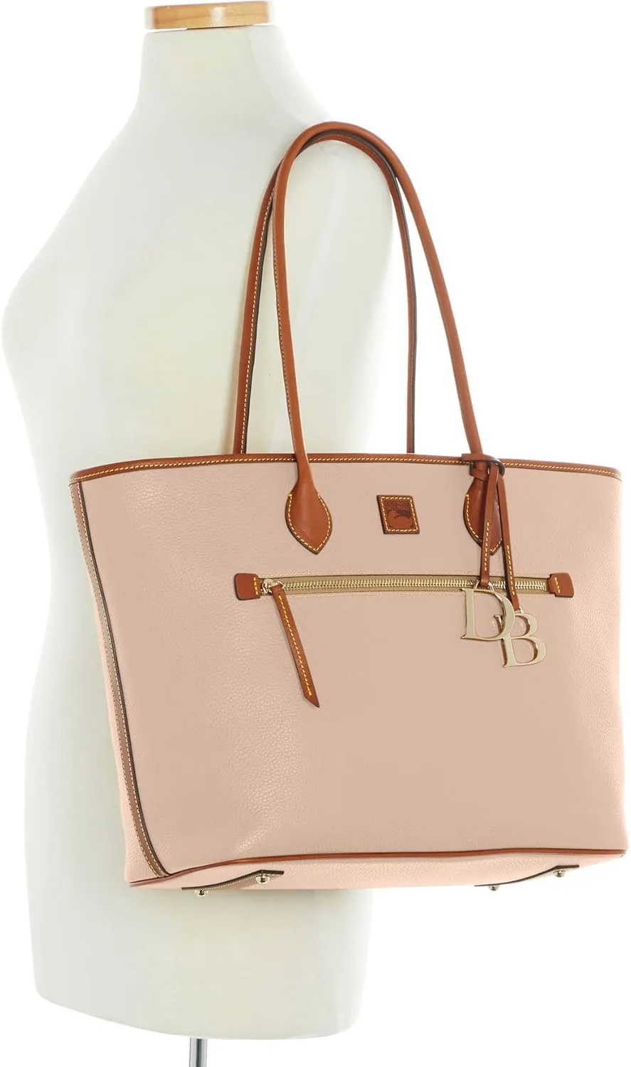 Dooney & Bourke Large Tote Bags for Women, Large Leather Tote Bag with Zipper Pockets and Long Shoulder Straps
