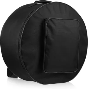 Drum Bag Snare Drum Storage Backpack Durable Round Carrying Bag with Smooth Zippers Versatile Use for Musicians and Marching Bands