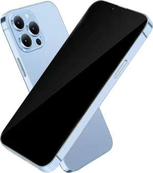 Dummy Fake Prop Phone Compatible with iPhone 13 Pro Non-Working Store Display Phones Kids Pretend Play Phone That Look Real (13 Pro Blue Blackscreen)