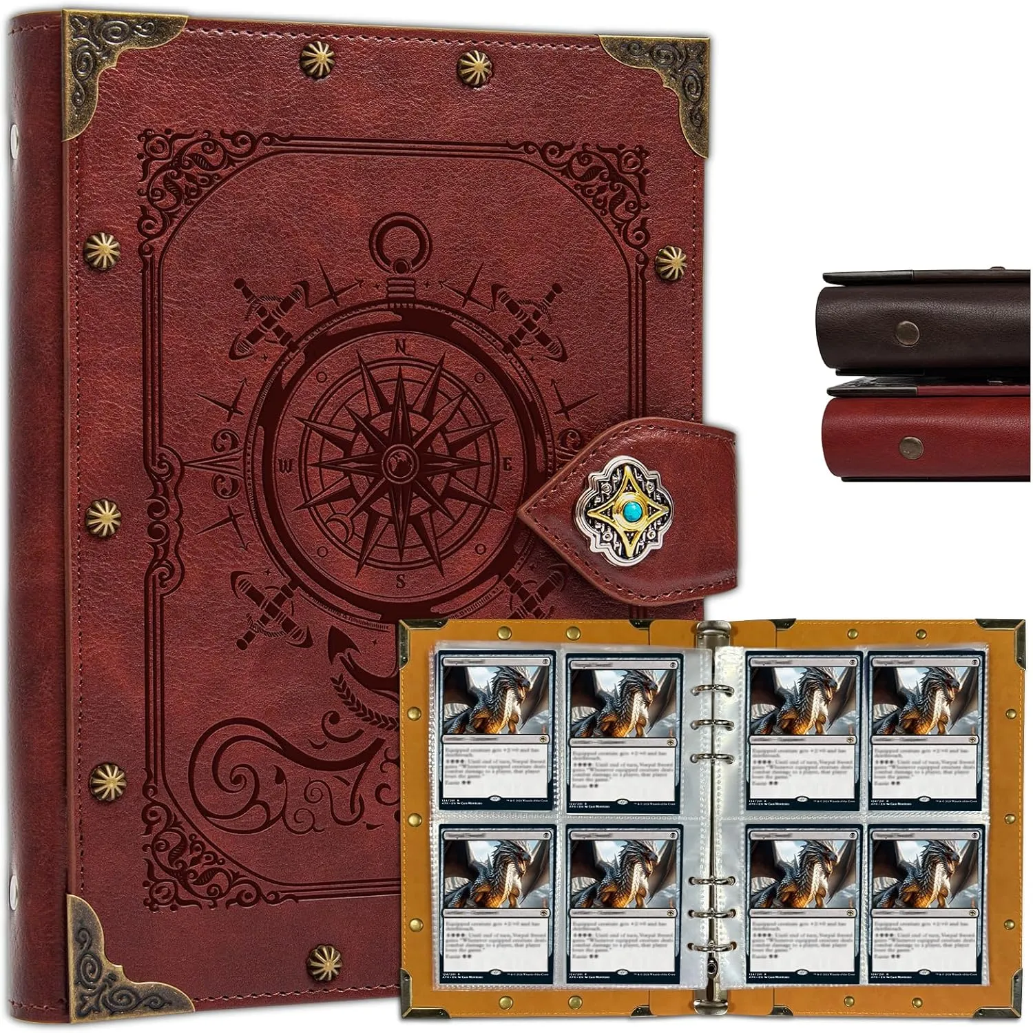 DUROTAN 240 Card Binder-4 Pocket Pages For TCG Storage Portfolio,Compatible with MTG,Comic Trading Collectible Card,Basketball Card and Sports Card