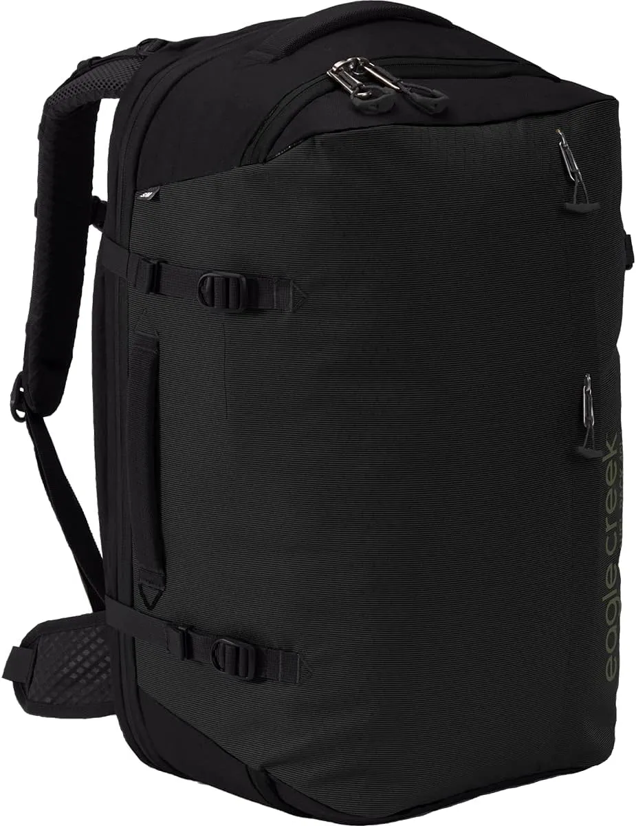 eagle creek Tour Travel Backpack 40L S/M - Durable and Expandable with Ergonomic Fit, Laptop Pocket, and Lockable Zippers, Black