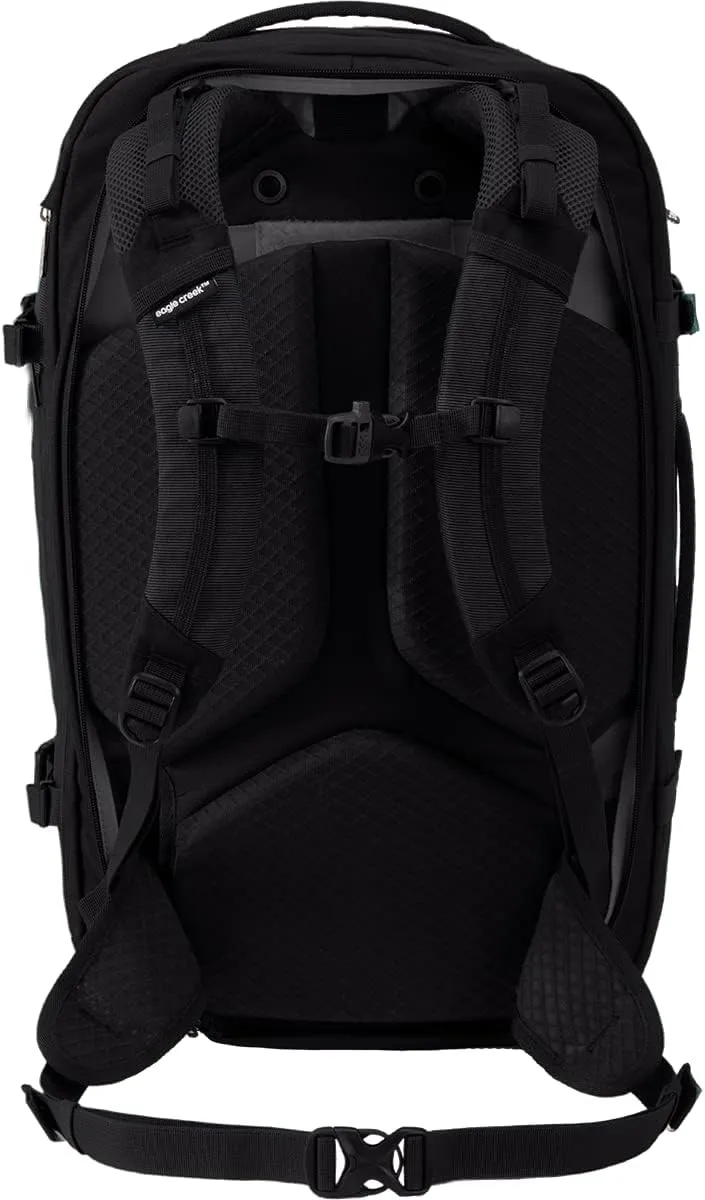 eagle creek Tour Travel Backpack 40L S/M - Durable and Expandable with Ergonomic Fit, Laptop Pocket, and Lockable Zippers, Black