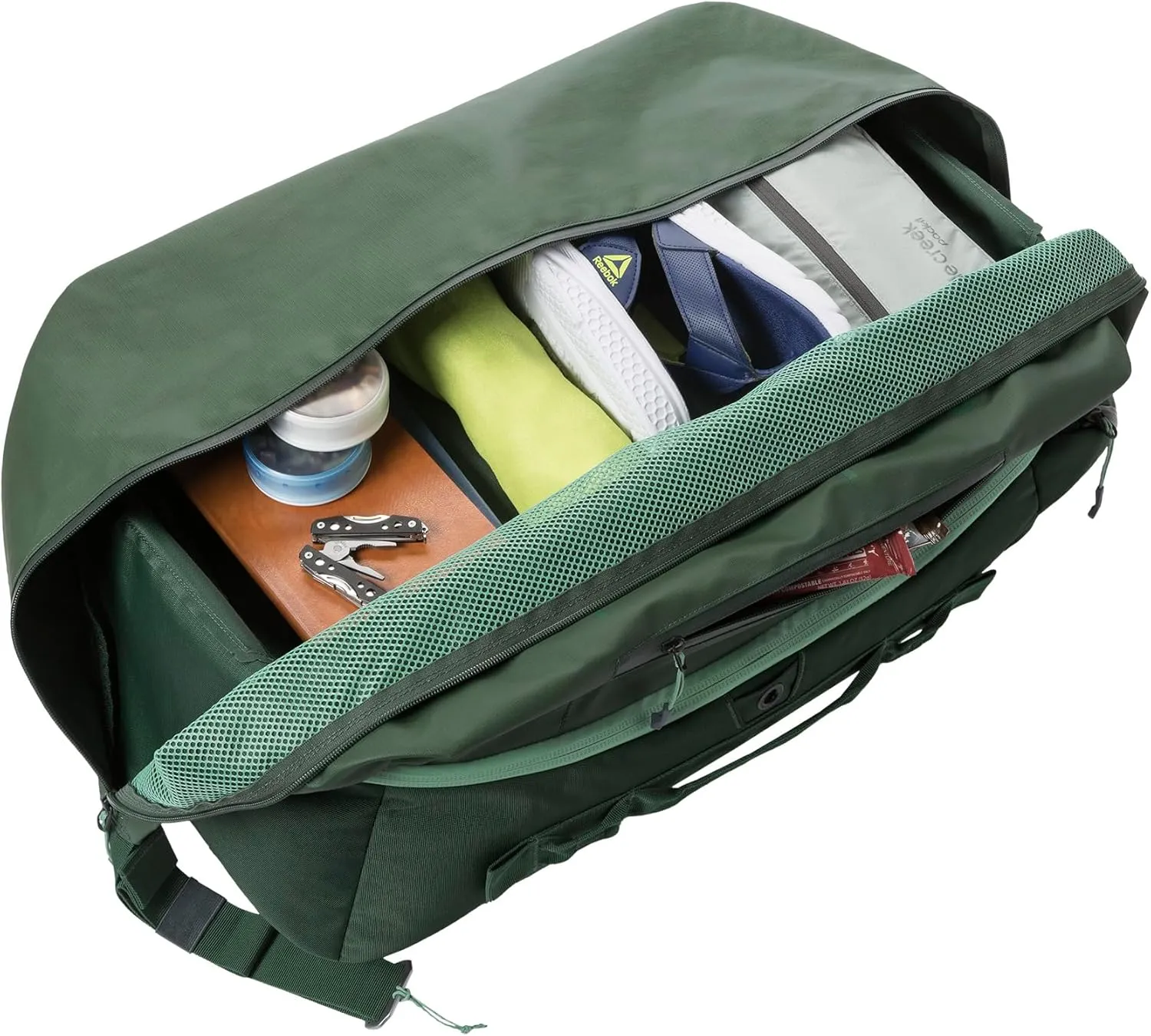 eagle creek Tour Travel Pack 55L - Versatile Luggage with Laptop-Computer-Backpack Compartment, Ideal for Adventurers, Jungle Green