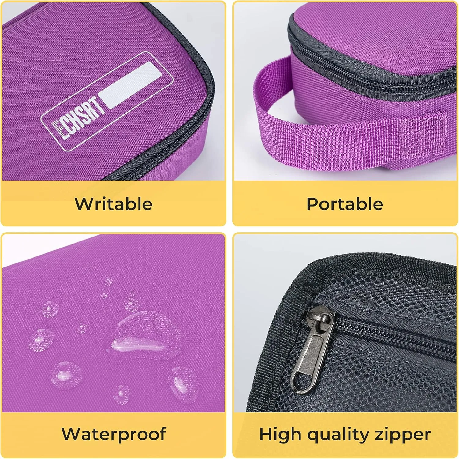 ECHSRT Large Pencil Case, Aesthetic Pen Pouch with Big Capacity, Minimalist Portable Stationery Bag with Handle for Office Organizer Aesthetic Pencil Cases