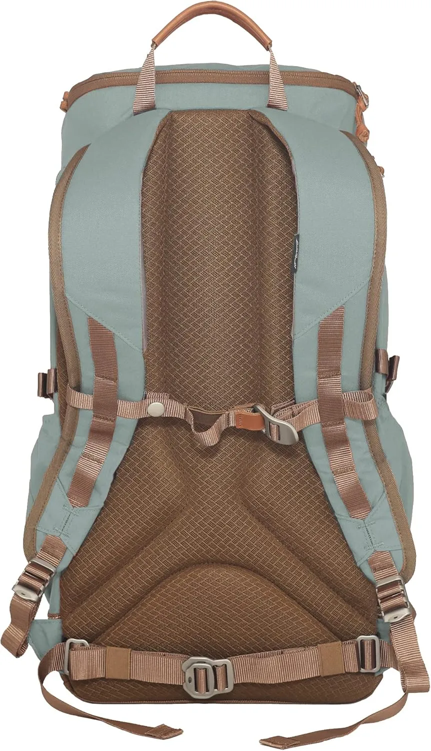 Eddie Bauer Bygone Backpack with Exterior Pockets and Laptop Compatible Sleeve, Light Heather Grey, 30L