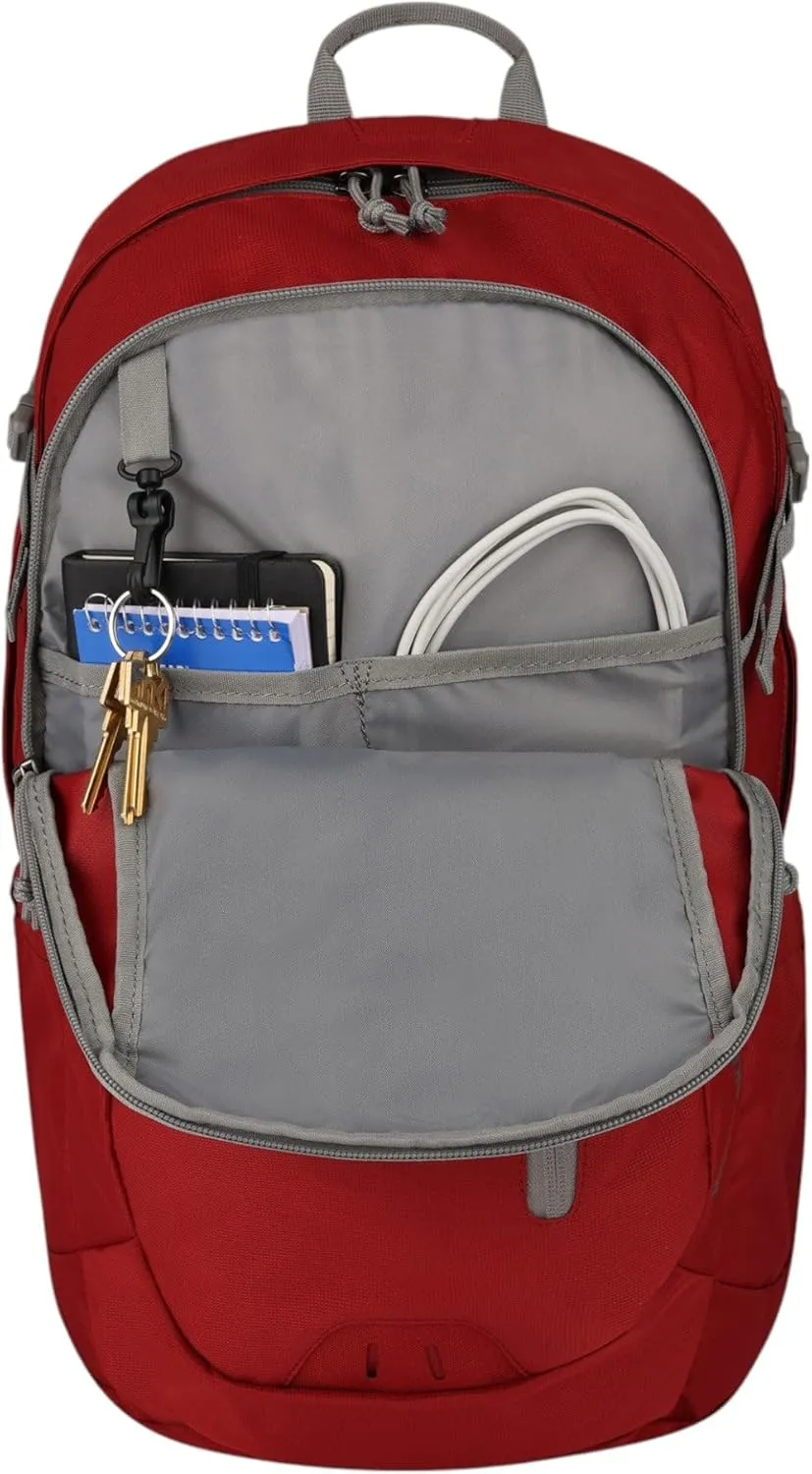 Eddie Bauer Montlake Backpack | Travel | Commuting | Laptop | Everyday Carry | Outdoor |, Dark Ruby, 27L