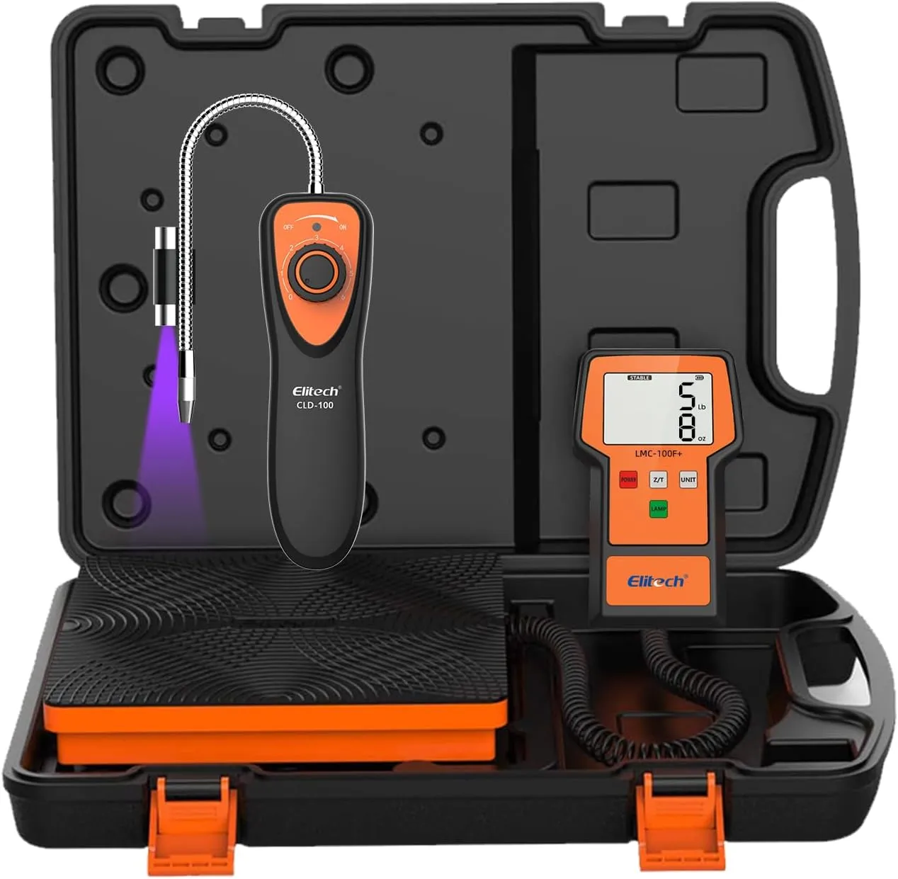 Elitech HVAC Refrigerant Scale & Freon Leak Detector, LMC-100F  & CLD-100