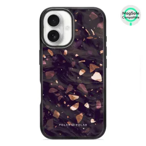 Eminence Terrazzo Gem - iPhone 16 Frosted Black Bumper MagSafe Case
