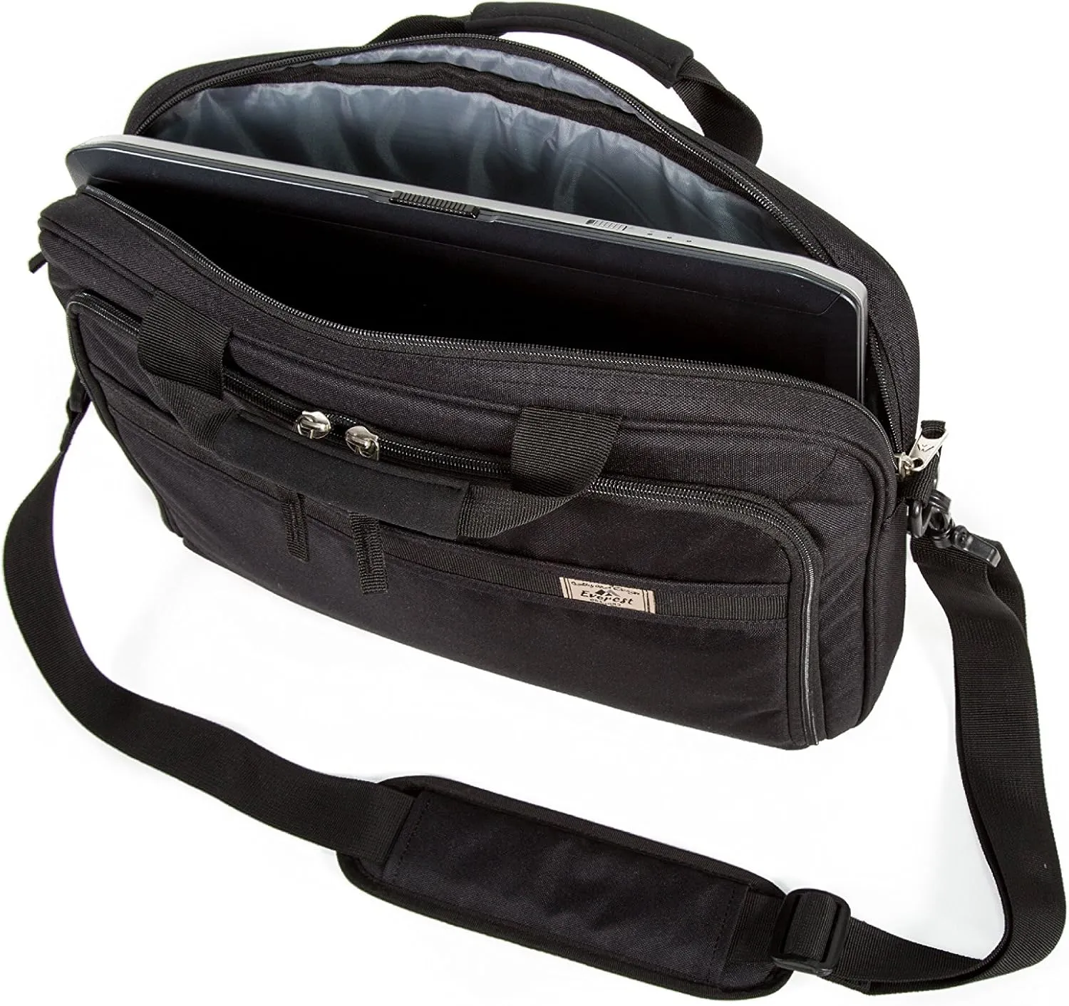Everest Slim Briefcase, Black, One Size