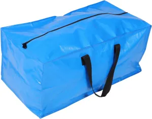 Expandable Travel Duffle Bag Large Capacity Luggage Bag Pe Household Quilt Blue