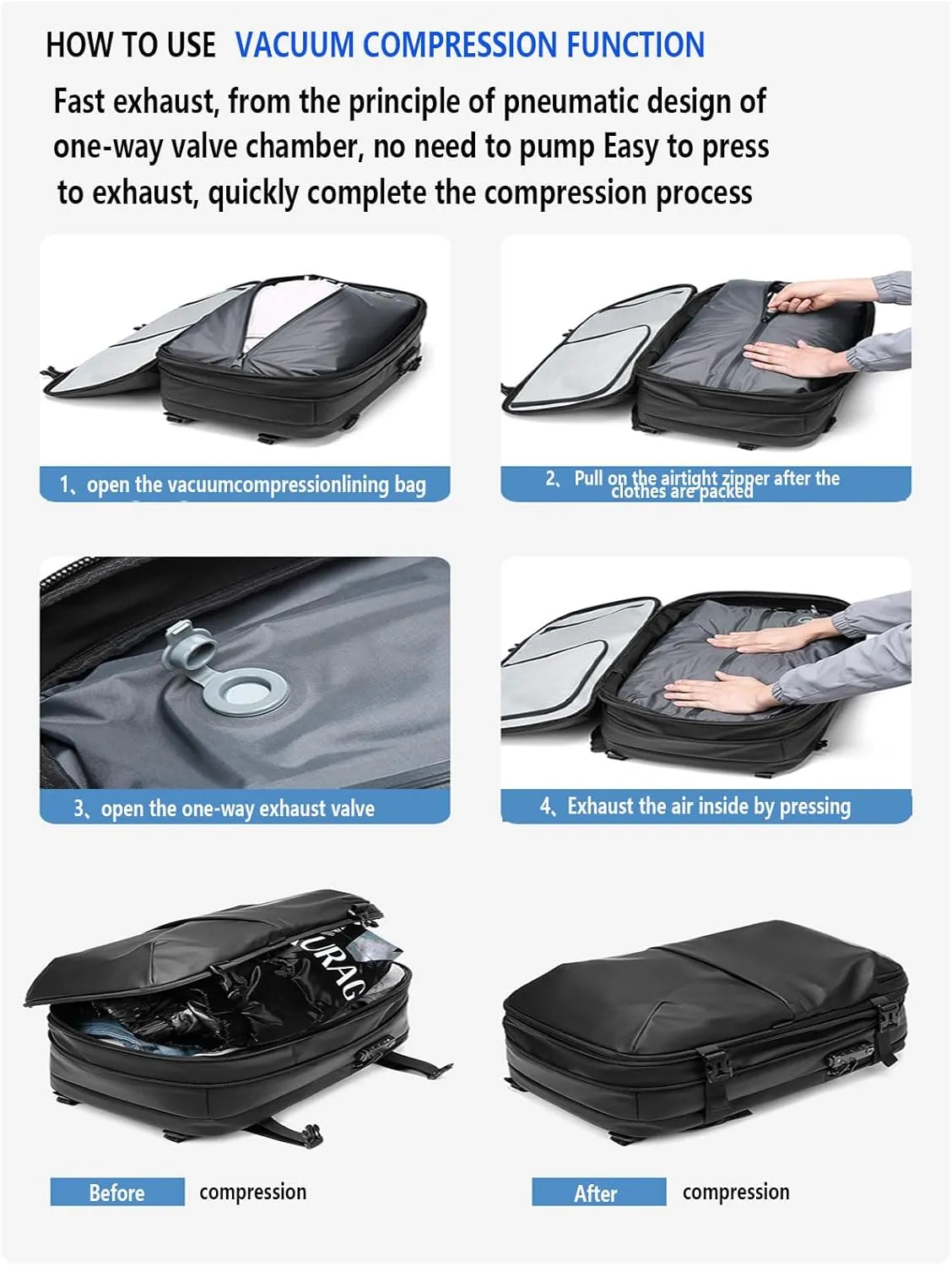 Extra Large Travel Backpack Expandable Airplane Approved Weekender Bag for Men and Women, Water Resistant Lightweight Daypack for Flight 60L With 20W Folding Solar Pane(Color:Army green)