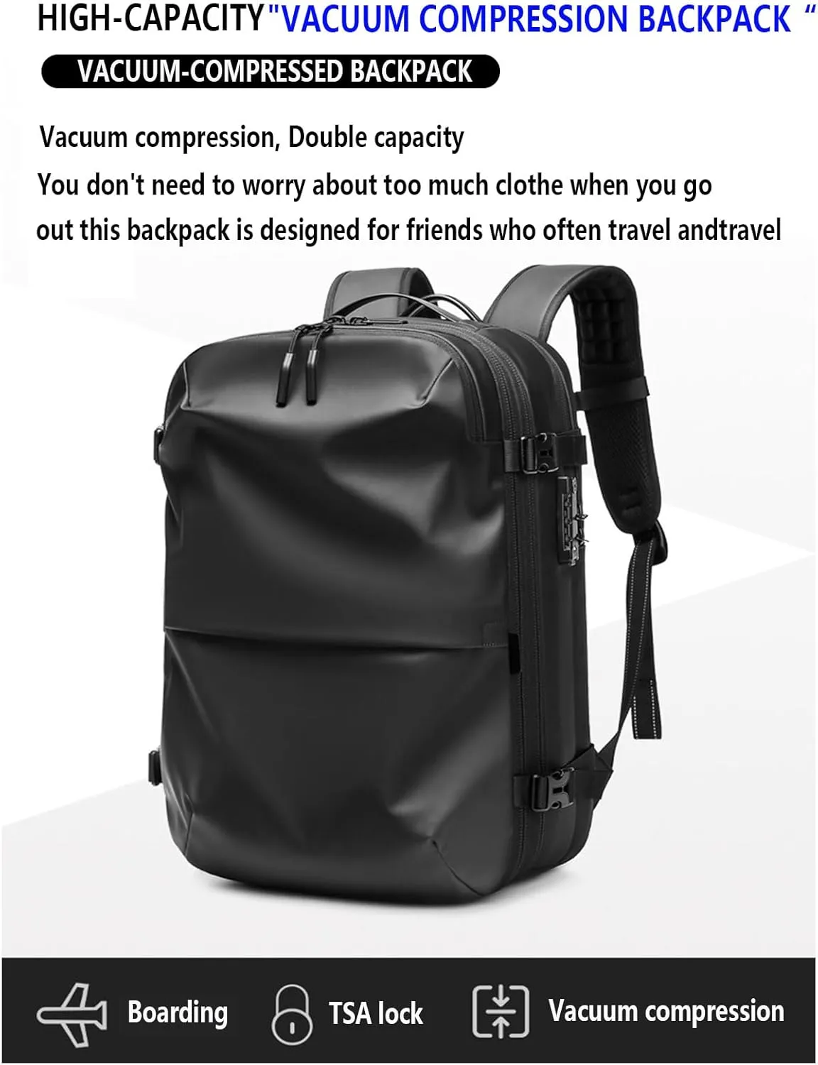 Extra Large Travel Backpack Expandable Airplane Approved Weekender Bag for Men and Women, Water Resistant Lightweight Daypack for Flight 60L With 20W Folding Solar Pane(Color:Army green)