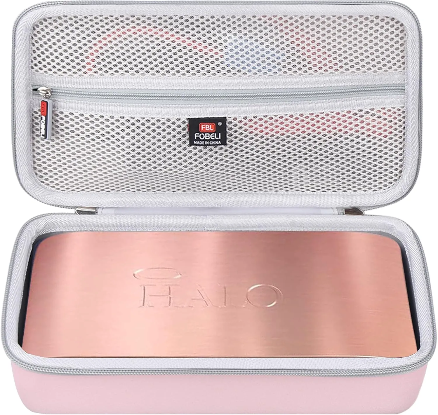 FBLFOBELI Hard Travel Carrying Case Compatible with Halo Bolt Air 58830/57720 / USB 58830 mWh/Ultimate 2.0 Portable Emergency Power Kit, Storage Bag for Car Charger Power Bank (Case Only) (Pink)