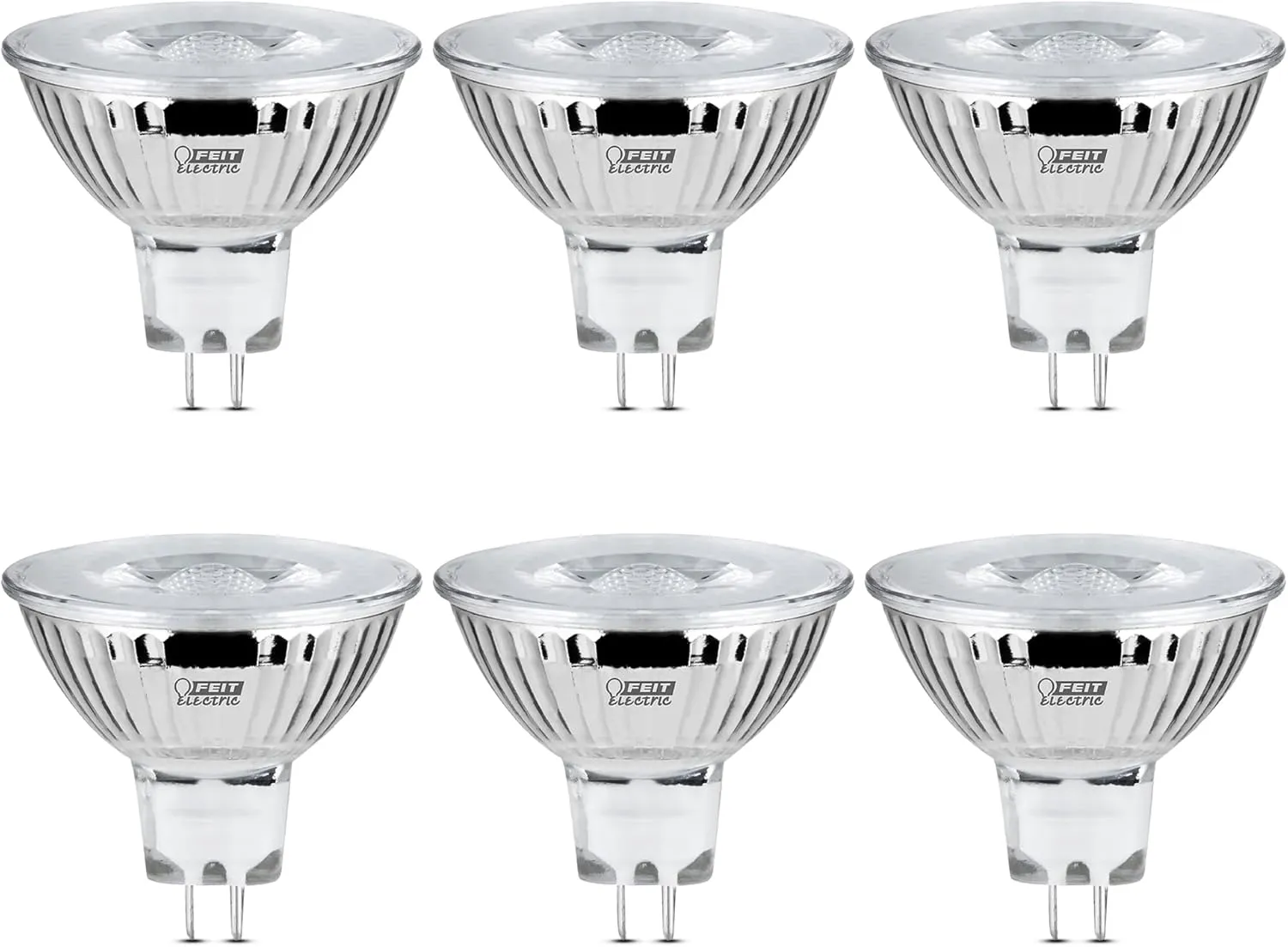 Feit Electric BPBAB/930CA/6 20W EQ DM MR16 LED Light Bulb, 6 Bulbs