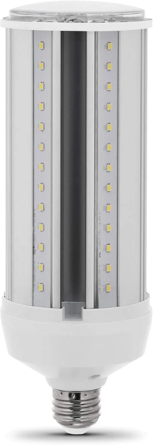 Feit Electric C4000/5K/LEDG2 300W Equivalent Mini Corn Bulb, Corn Cob High Output LED Light Bulb, E26 Base, 5000K Daylight, 3” x 3” x 7”