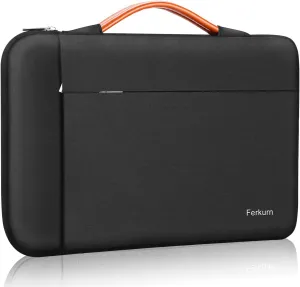 Ferkurn Laptop Case Bag Chromebook Case Sleeve for MacBook Air/Pro, Dell Inspiron, ASUS Zenbook, HP Pavilion, Lenovo IdeaPad, Samsung Chromebook, Acer, Computer Carrying Bag Cover, Black, 13 Inch