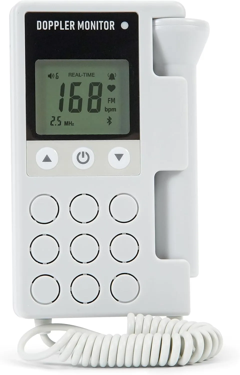 Fetal Doppler Heartbeat Pregnancy Accessories Portable Baby Monitor Heartbeat Doppler fetal Monitor Easy to Use at Home-DXR05