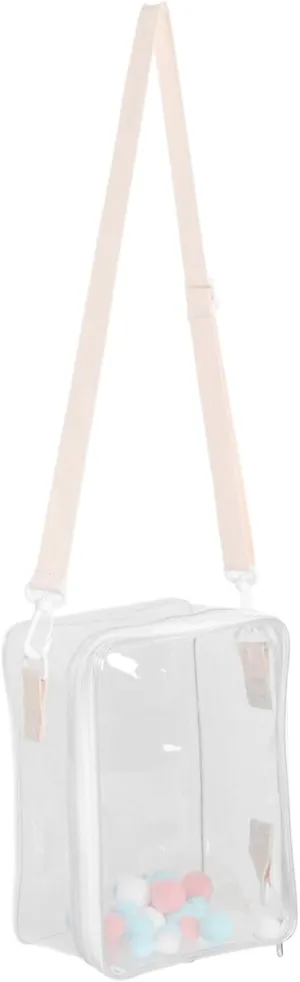 Figures Display Bag for Cotton Dolls Large Capacity Shoulder Bag Pompom Zipper Closure Portable Mini Storage Case