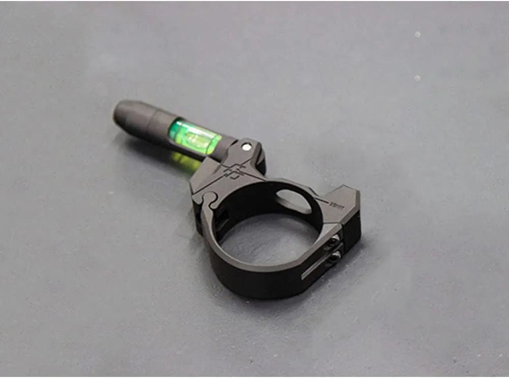 FLATLINE OPS Sniper-X Accu/Level Articulating Fine-Adjustable Durable Ambidextrous High-Visible Green Fluid Scope Bubble Level System