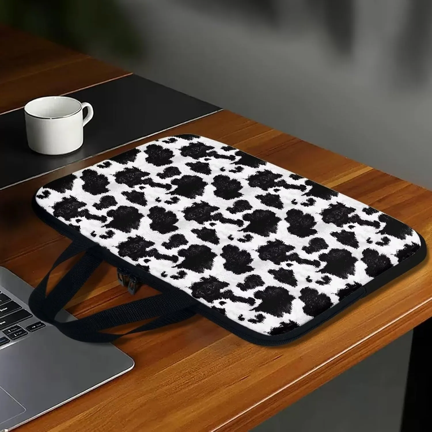 Floral Laptop Tote Bag 15.6" for Women，Fashion Laptop Bag with Handle Laptop Messenger Bag 17.3"