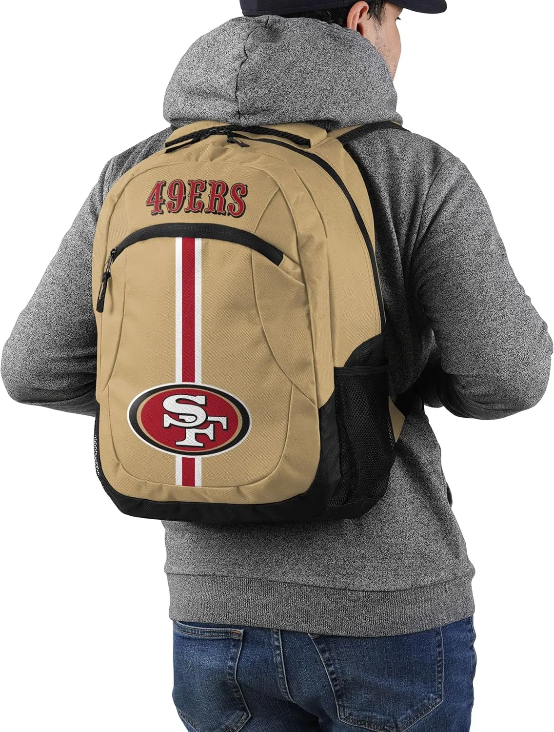 FOCO San Francisco 49ers NFL Alternate Color Action Backpack - Gold