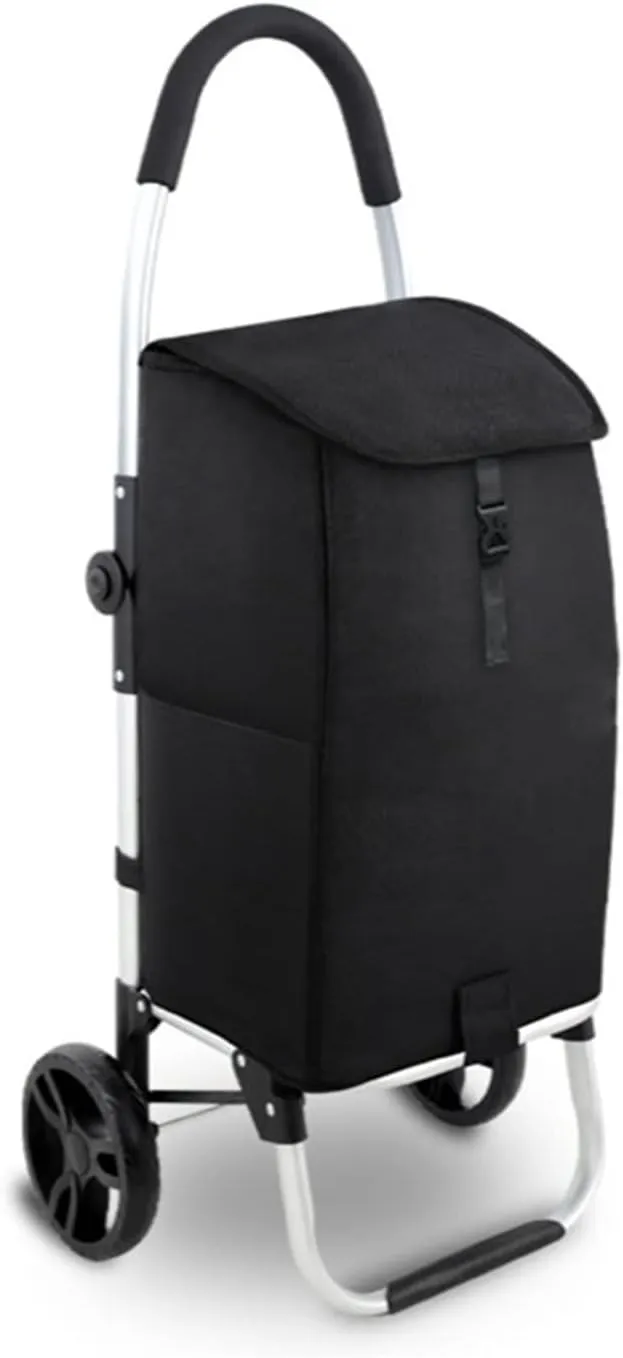 Foldable Large Capacity Stair Climbing Luggage Cart Detachable Shopping Bag Home Shopping Bag Trolley Climbing Grocery Trolley (A)