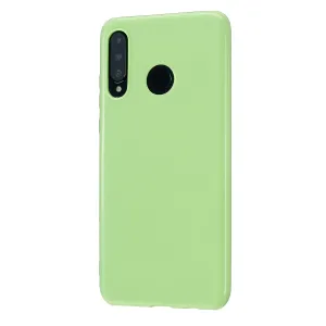 For HUAWEI P30/P30 Lite/P30 Pro Cellphone Case Simple Profile Soft TPU Scratch Proof Phone Shell Fluorescent green