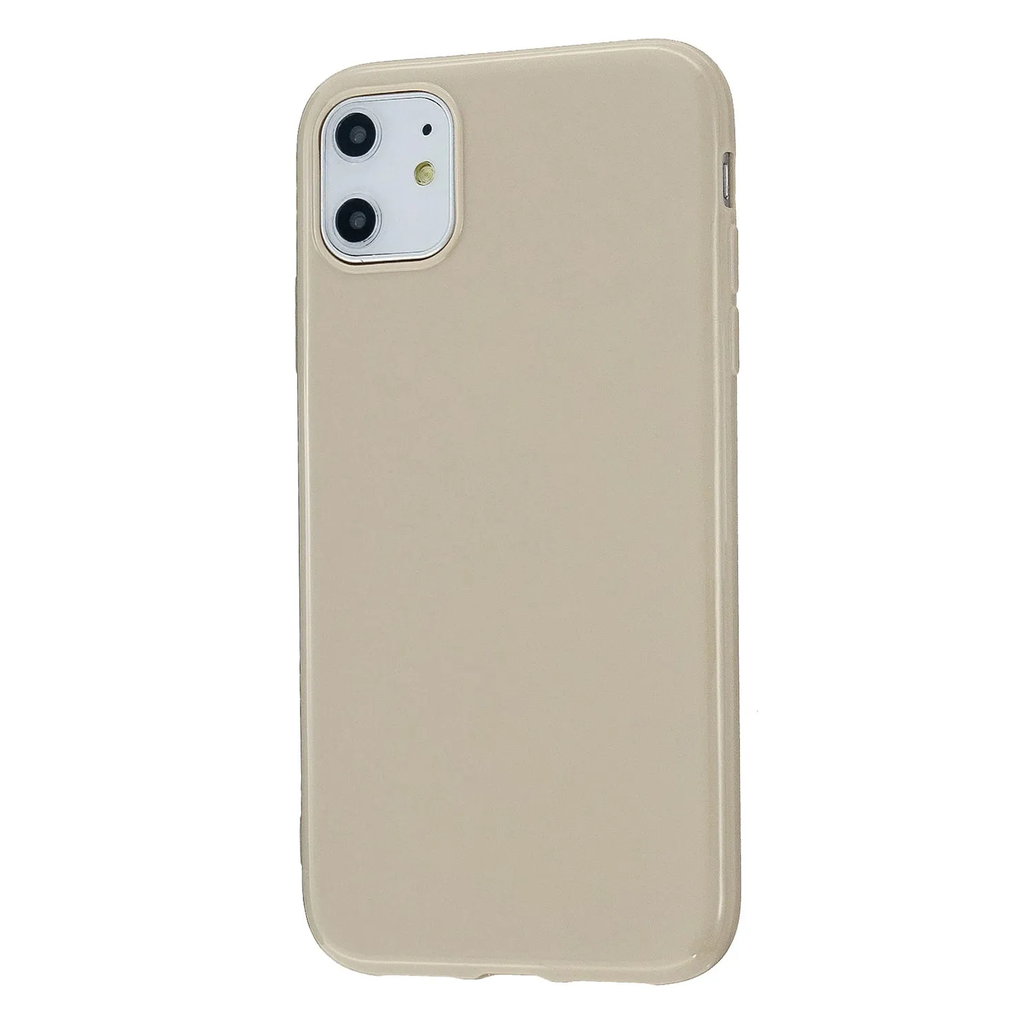 For iPhone 11/11 Pro/11 Pro Max Smartphone Cover Slim Fit Glossy TPU Phone Case Full Body Protection Shell Bright black