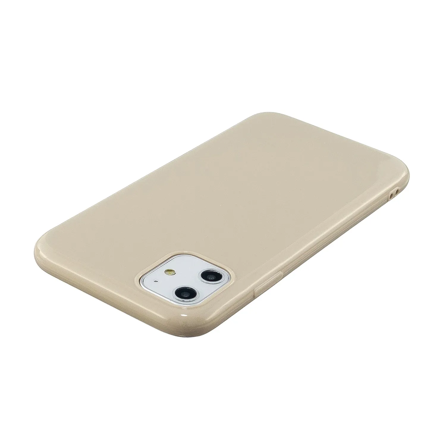 For iPhone 11/11 Pro/11 Pro Max Smartphone Cover Slim Fit Glossy TPU Phone Case Full Body Protection Shell Bright black