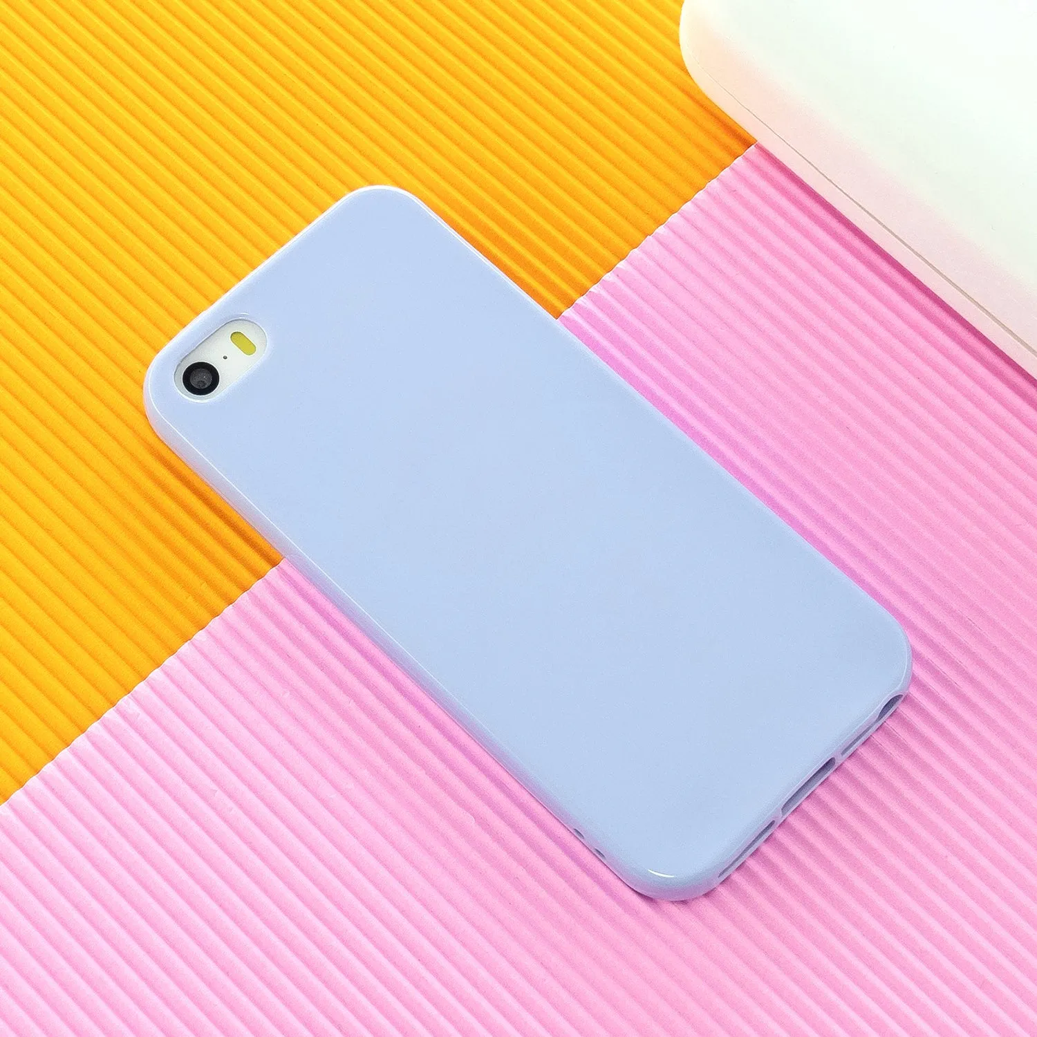 For iPhone 5/5S/SE/6/6S/6 Plus/6S Plus/7/8/7 Plus/8 Plus Cellphone Cover Soft TPU Bumper Protector Phone Shell Taro purple