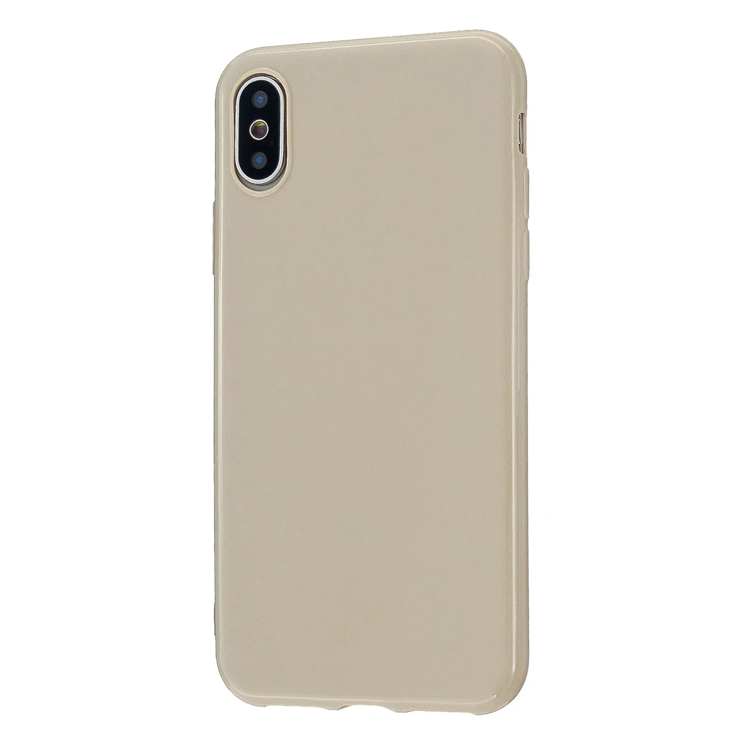 For iPhone X/XS/XS Max/XR  Cellphone Cover Slim Fit Bumper Protective Case Glossy TPU Mobile Phone Shell Fluorescent green