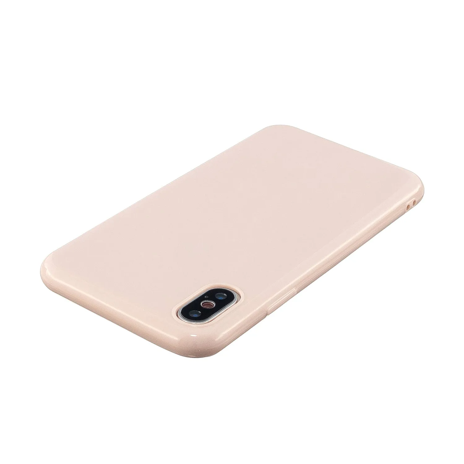 For iPhone X/XS/XS Max/XR  Cellphone Cover Slim Fit Bumper Protective Case Glossy TPU Mobile Phone Shell Fluorescent green