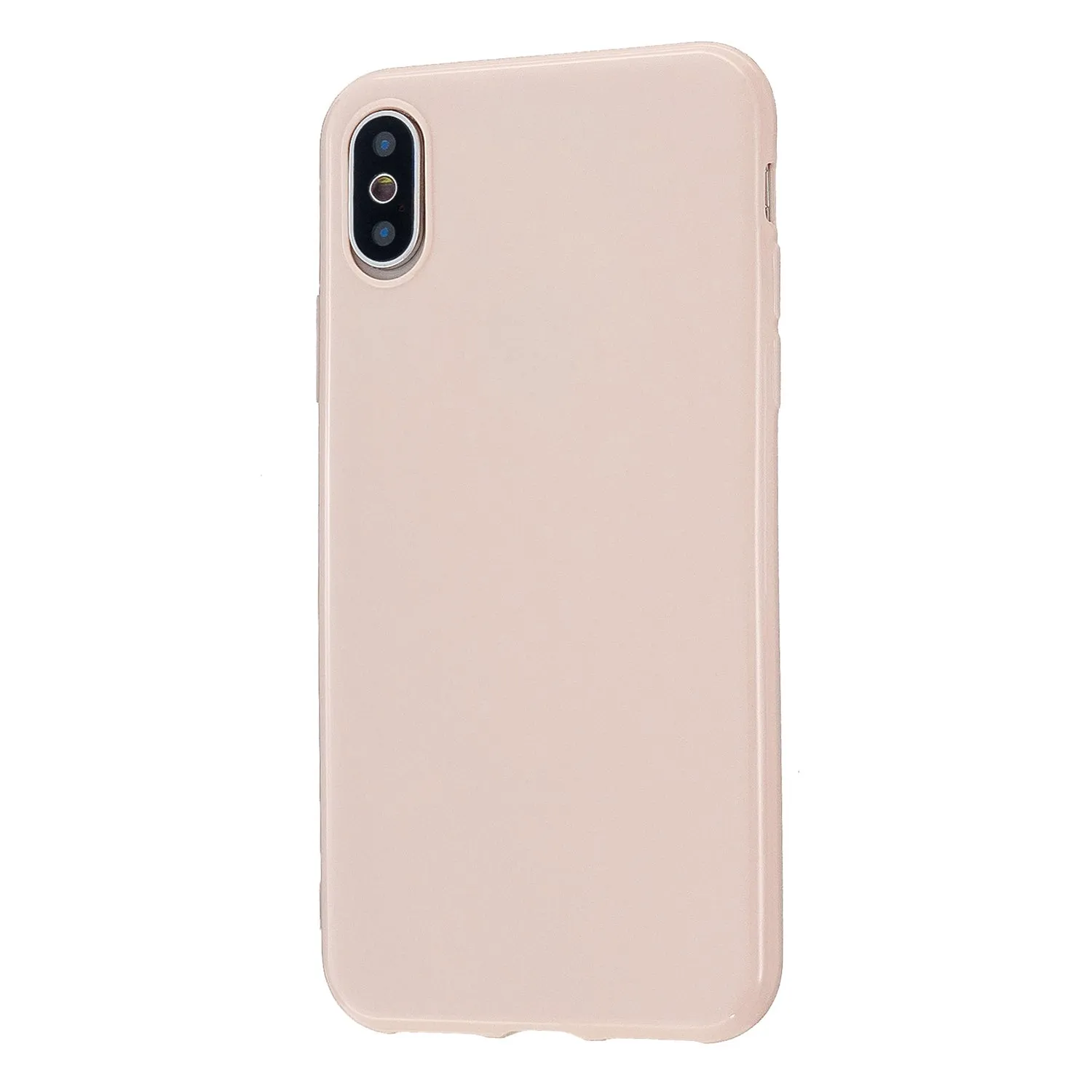 For iPhone X/XS/XS Max/XR  Cellphone Cover Slim Fit Bumper Protective Case Glossy TPU Mobile Phone Shell Fluorescent green