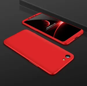 For OPPO A83/A1 Ultra Slim PC Back Cover Non-slip Shockproof 360 Degree Full Protective Case red
