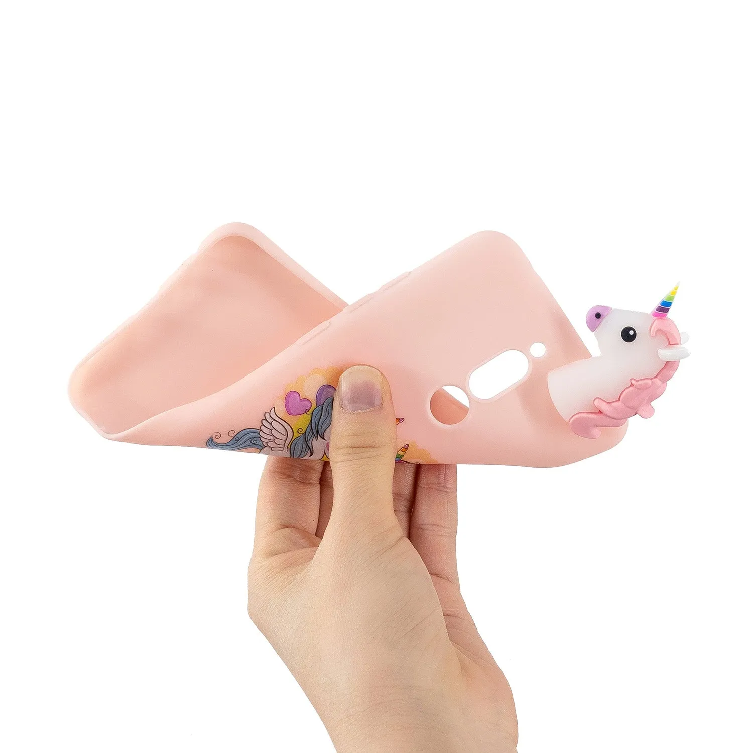 For Redmi 8/8A/5/Note 8T Mobile Phone Case Cute Cellphone Shell Soft TPU Cover with Cartoon Pig Duck Bear Kitten Lovely Pattern Royal blue