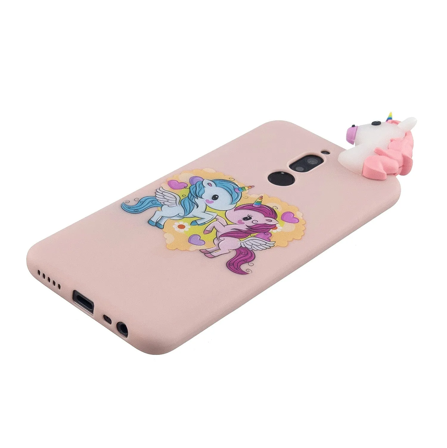 For Redmi 8/8A/5/Note 8T Mobile Phone Case Cute Cellphone Shell Soft TPU Cover with Cartoon Pig Duck Bear Kitten Lovely Pattern Royal blue