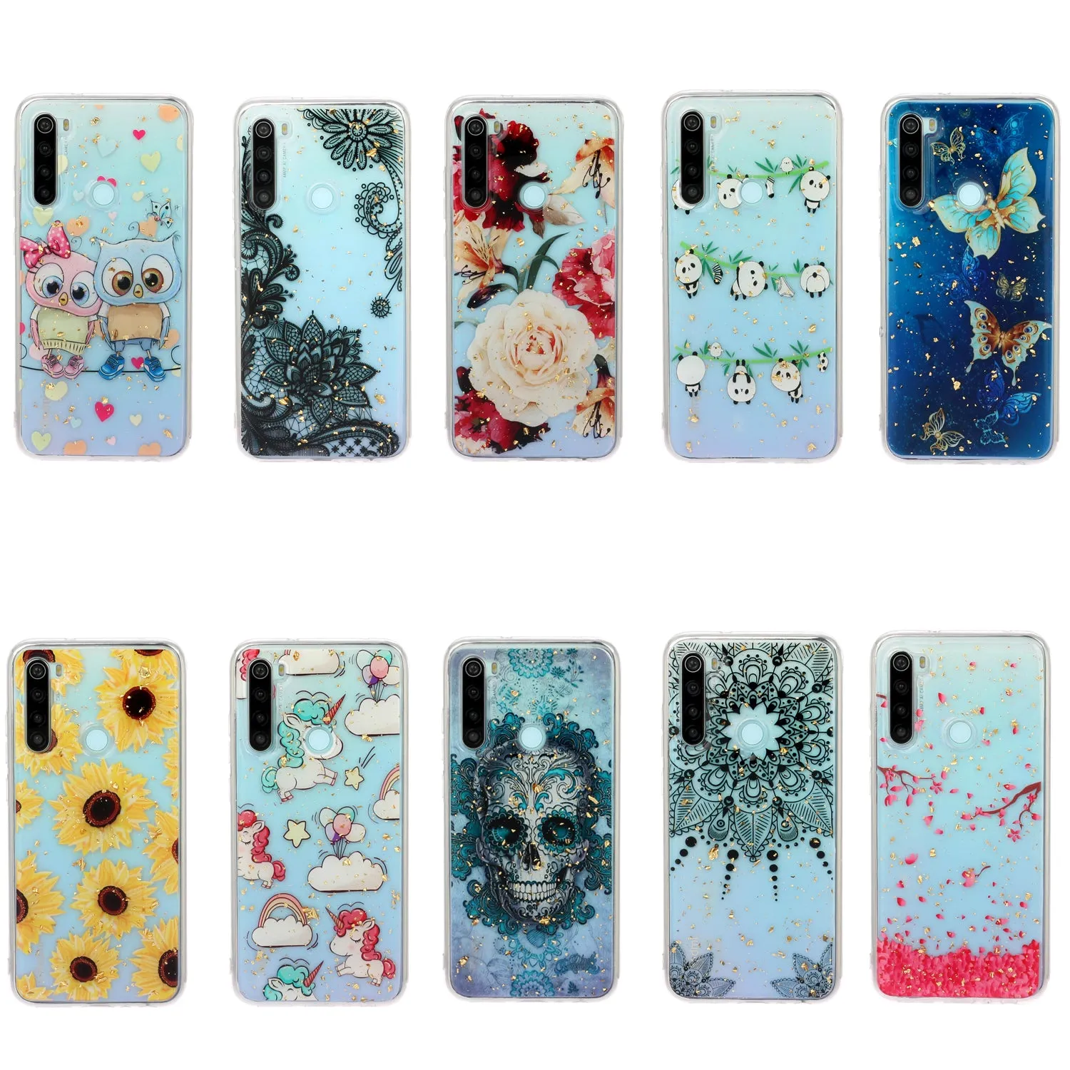 For Redmi Note 8 / Redmi Note 8 Pro Cellphone Cover Beautiful Painted Pattern Comfortable Wear TPU Phone Shell 1