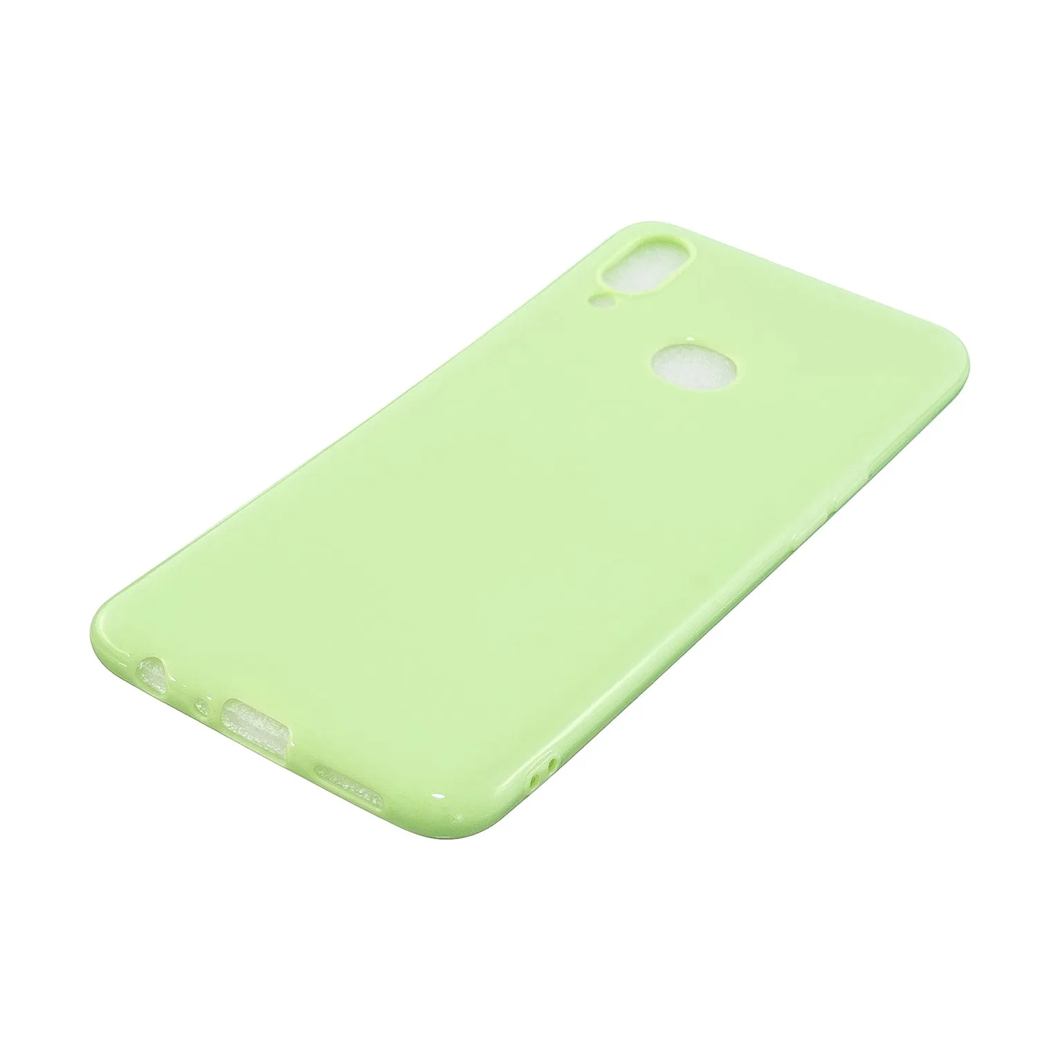 For Samsung A10S/A20S Cellphone Cover Soft TPU Phone Case Simple Profile Full Body Protection Anti-scratch Shell Sakura pink