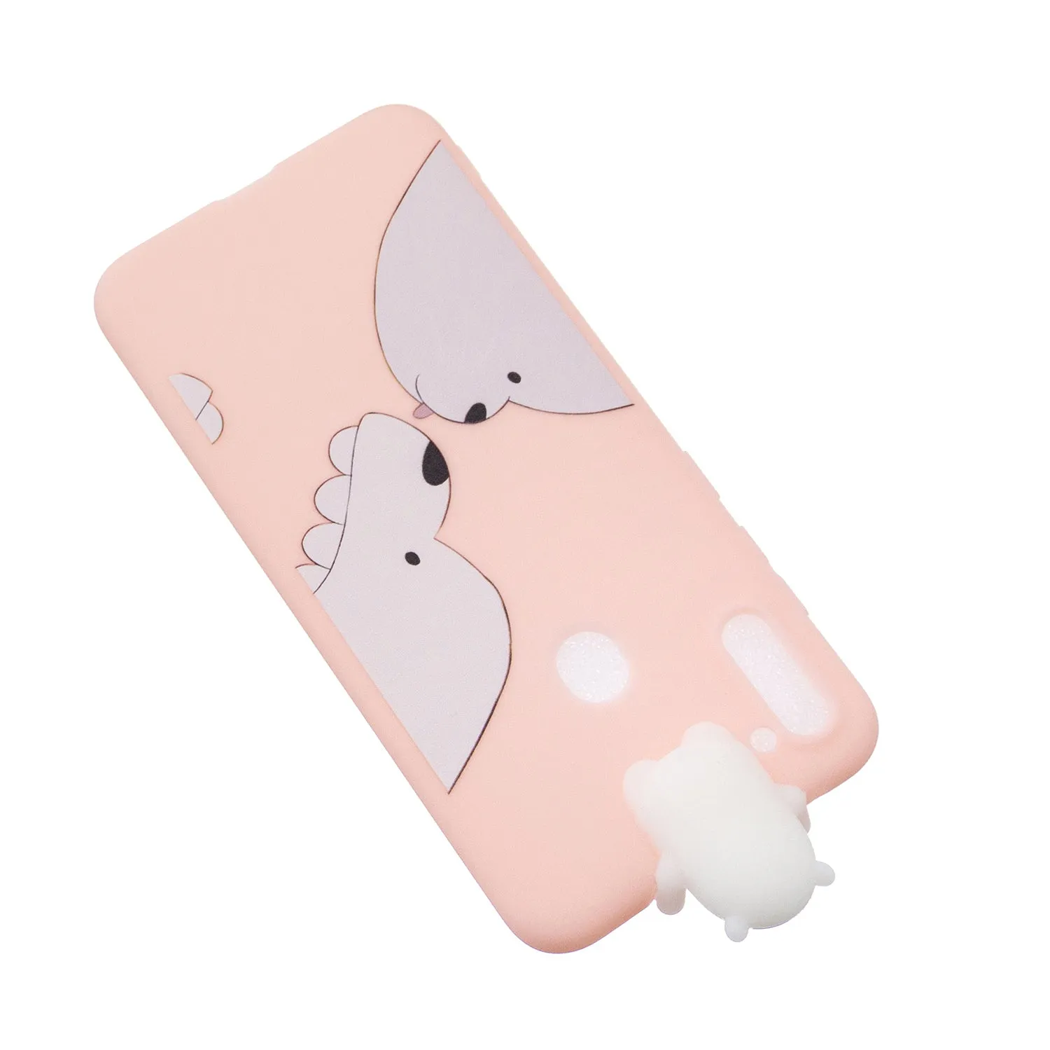 For Samsung A11 TPU Back Cover 3D Cartoon Painting Soft Mobile Phone Case Shell Dumb husky