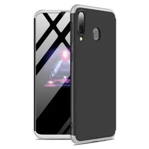 For Samsung A30 Ultra Slim PC Back Cover Non-slip Shockproof 360 Degree Full Protective Case Silver black silver