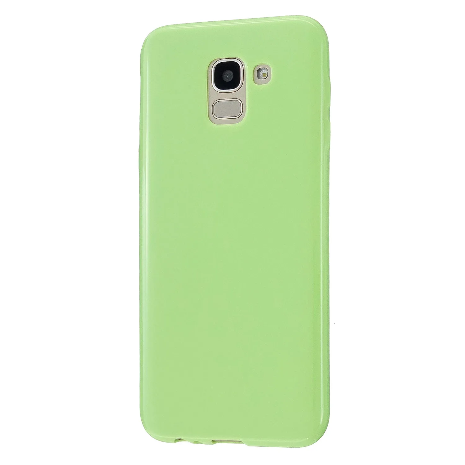 For Samsung A6/A6 Plus 2018 Smartphone Case Soft TPU Precise Cutouts Full Body Protection Mobile Phone Shell Taro purple