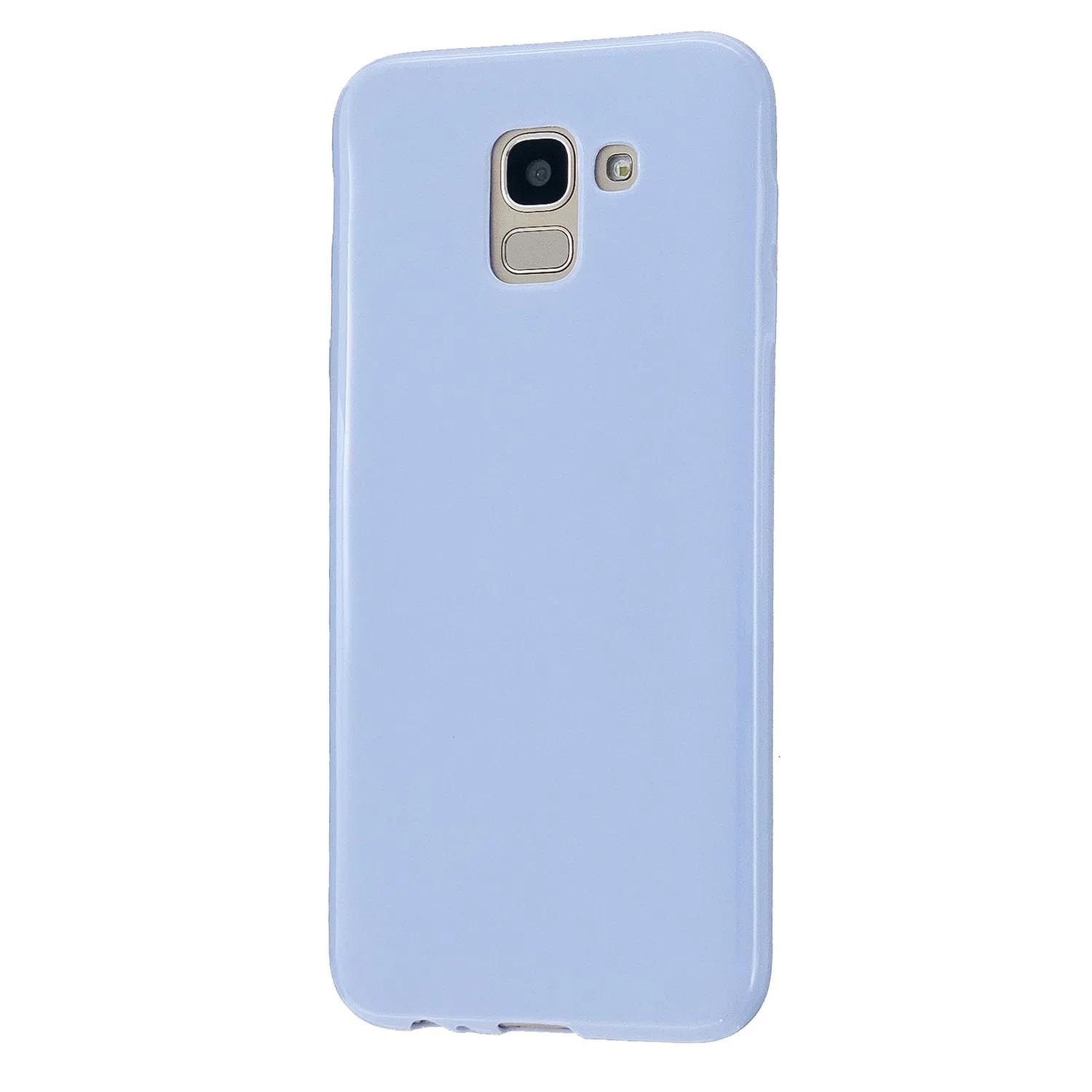For Samsung A6/A6 Plus 2018 Smartphone Case Soft TPU Precise Cutouts Full Body Protection Mobile Phone Shell Taro purple